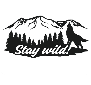 stay wild! caravan sticker - TenStickers