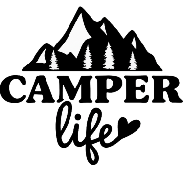 camper life caravan sticker - TenStickers