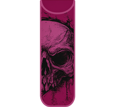 Schets grunge schedel fiets sticker - TenStickers