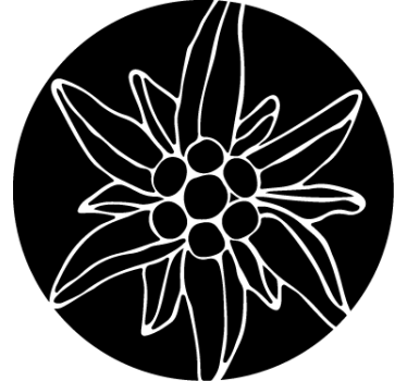 Bloemen muursticker alpen - TenStickers