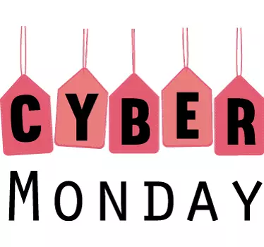 Etalage sticker Cyber Monday - TenStickers