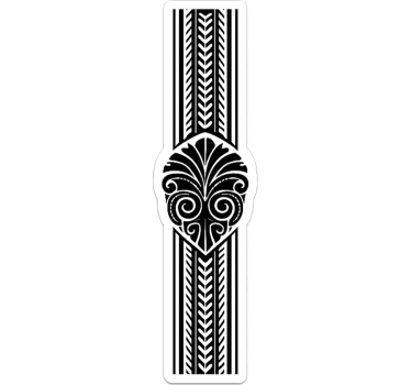 Maori stamblad fiets sticker - TenStickers