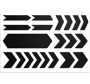 Pijlen ontwerp fiets sticker - TenStickers
