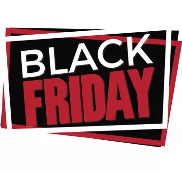 Raamsticker etalage Black Friday - TenStickers