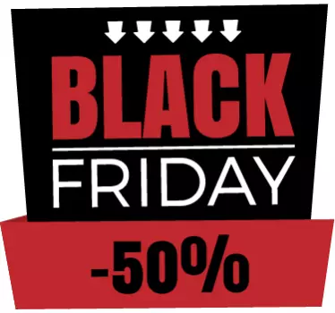 Raamsticker Black Friday aanpasbaar - TenStickers