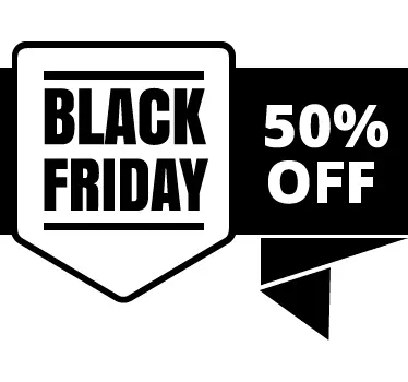 Raamsticker korting Black Friday - TenStickers