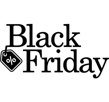 Black Friday sticker etalage promo - TenStickers