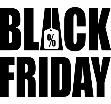 Raamsticker Black Friday - TenStickers