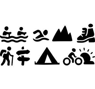 Outdoor avontuurcollectie autosticker - TenStickers