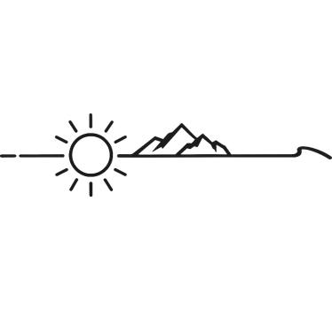 custom natuurlandschap caravan sticker - TenStickers