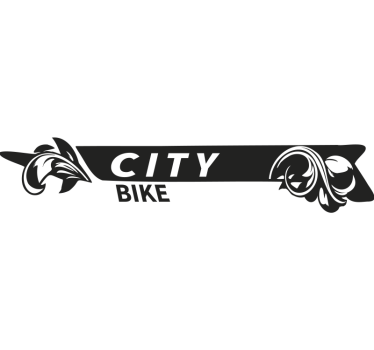 Fietsstadscollectie fiets sticker - TenStickers