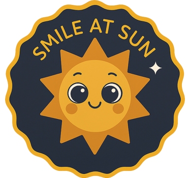 Glimlach naar de zon autosticker - TenStickers