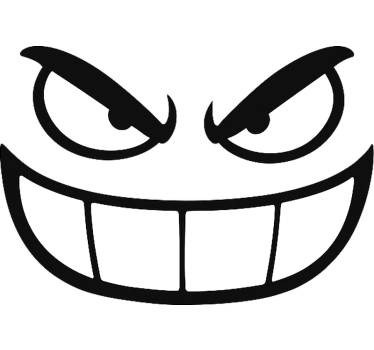Ondeugende achteruitkijk gremlin autosticker - TenStickers