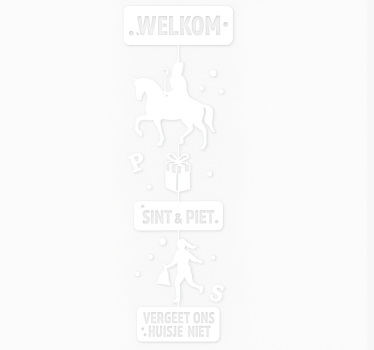 Slinger 'vergeet ons niet¨ raamsticker - TenStickers
