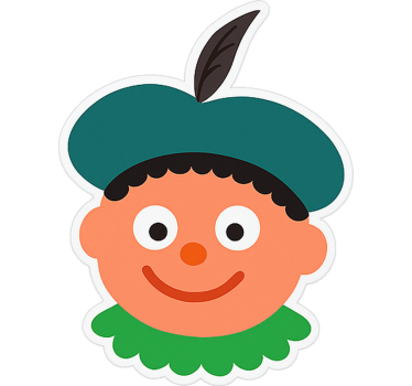 Pietenhoofden vrolijk raamsticker - TenStickers