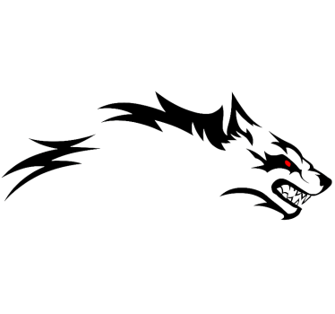 Autosticker fierce wolf side - TenStickers