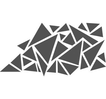 Autosticker geometrische driehoeken - TenStickers