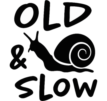 Autosticker oude en trage slak - TenStickers