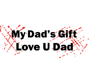 Autosticker ik hou van je papa - TenStickers