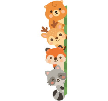 Deursticker dieren voor de kinderkamer - TenStickers