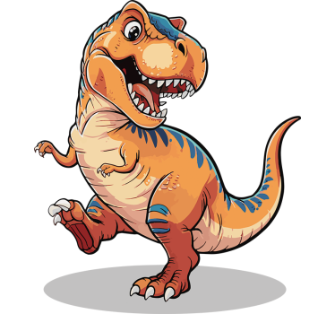 Deursticker dinosaurussen voor kinderkamer - TenStickers