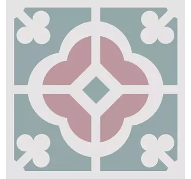 Tegelstickers keuken hydraulisch floraal - TenStickers