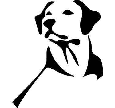 Autosticker Labrador retriever hond - TenStickers