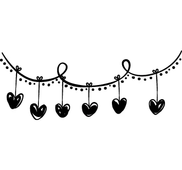 Raamstickers Valentijnsdag - TenStickers