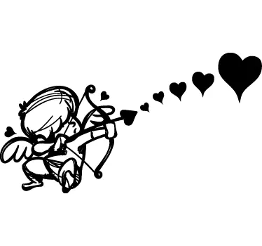 Valentijn stickers cupido pijl - TenStickers