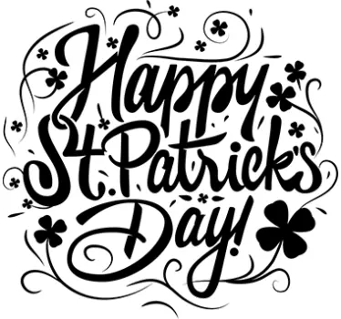 Vrolijke st. Patrick's day etalage sticker - TenStickers