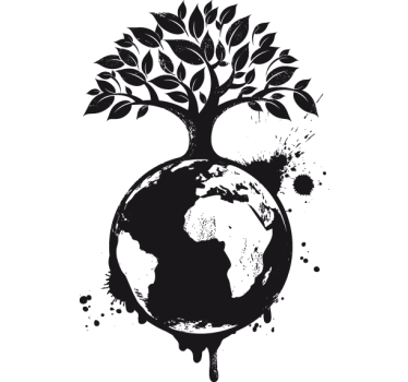 Sticker ecologische aarde - TenStickers