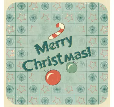 Sticker kerst merry christmas - TenStickers