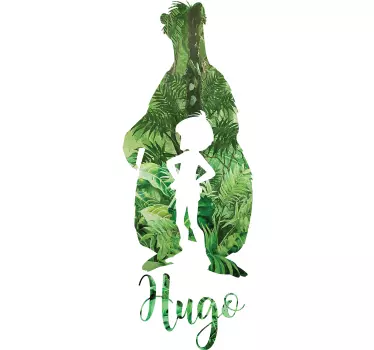 Naamsticker jungle kind - TenStickers