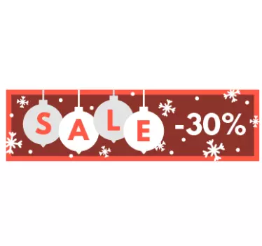 Sticker kerst promotie - TenStickers