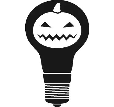 Etalage sticker speelse pompoen licht - TenStickers