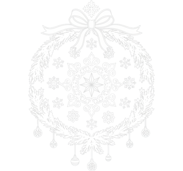 Kerst sticker venstertattoos wit - TenStickers