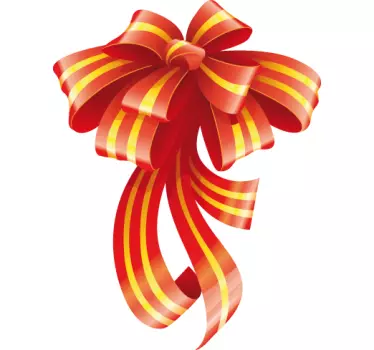 Sticker Strik cadeau kerstmis - TenStickers