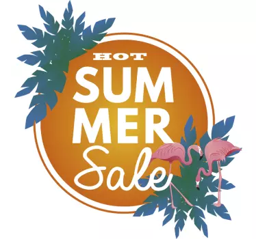 Hete zomeruitverkoop korting sticker - TenStickers