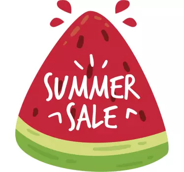 Summer sale meloen sticker - TenStickers