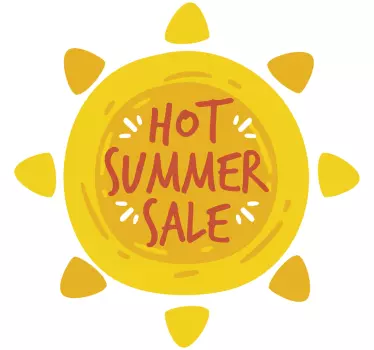 Hot summer sale zon sticker - TenStickers