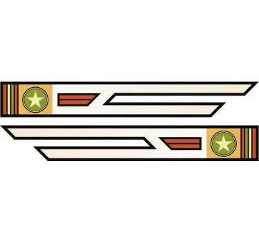 Fiets sticker retro leger - TenStickers