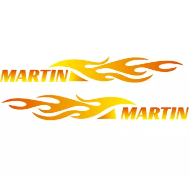Fiets sticker gepersonaliseerd met naam - TenStickers