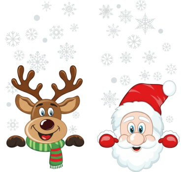 Kerst sticker raamstickers - TenStickers
