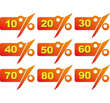 Stickers aanbiedingen kortingen koopjesperiode - TenStickers