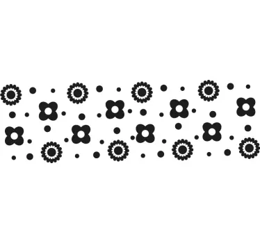 Bloemen sticker voor auto - TenStickers