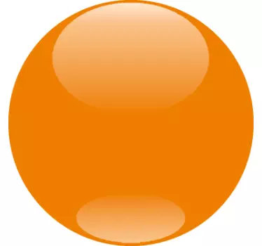 Sticker winkel promotie oranje bol - TenStickers