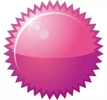 sticker aanbieding winkel roze cirkel - TenStickers