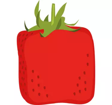 Etalage sticker verse aardbeien afbeelding - TenStickers