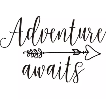 Camper sticker adventure awaits - TenStickers