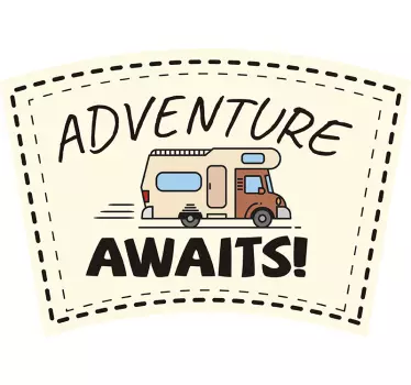 Reis sticker adventure awaits - TenStickers
